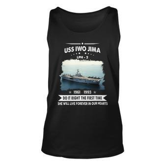 Uss Iwo Jima Lph 2 Front Unisex Tank Top - Monsterry AU