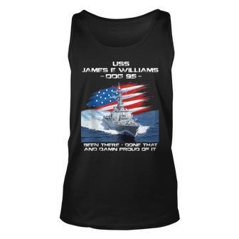 Uss James E Williams Ddg-95 Destroyer Ship Usa Flag Veteran Unisex Tank Top - Thegiftio UK