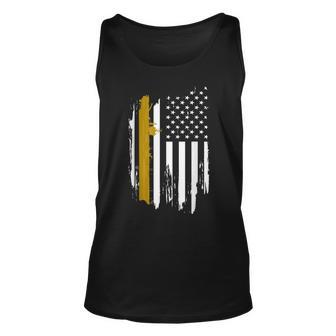 Uss John C Stennis Cvn74 Aircraft Carrier American Flag Unisex Tank Top - Thegiftio UK