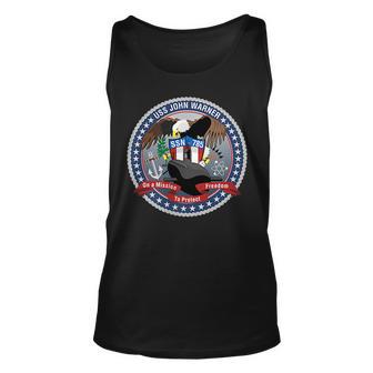 Uss John Warner Ssn785 Unisex Tank Top - Thegiftio UK