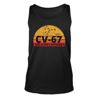 Uss Kennedy Cv-67 Aircraft Carrier Unisex Tank Top - Thegiftio UK