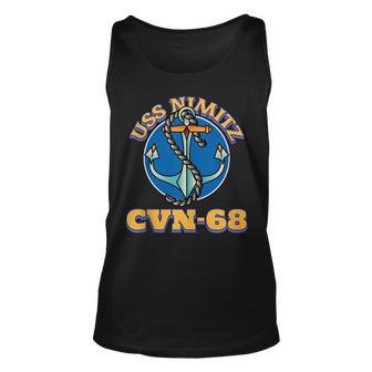 Uss Nimitz Cvn-68 Aircraft Carrier Unisex Tank Top - Thegiftio UK