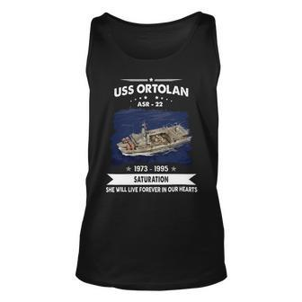 Uss Ortolan Asr 22 Unisex Tank Top - Monsterry UK