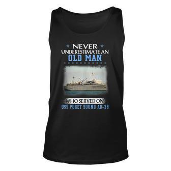 Uss Puget Sound Ad-38 Veterans Day Father Day Unisex Tank Top - Thegiftio UK