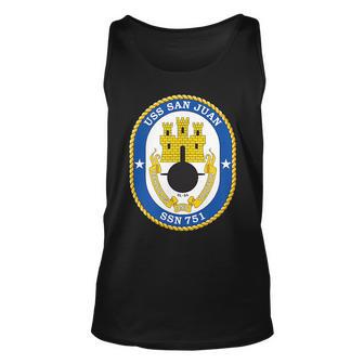 Uss San Juan Ssn751 Unisex Tank Top - Thegiftio UK