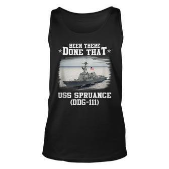 Uss Spruance Ddg-111 Destroyer Class Veterans Day Father Day Unisex Tank Top - Thegiftio UK