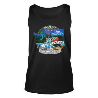 Uss Washington Ssn787 Unisex Tank Top - Thegiftio UK