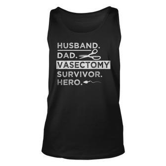 Vasectomy Day Design For Your Vasectomy Survivor Husband Unisex Tank Top - Thegiftio UK