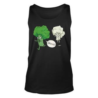 Vegan Horror Story Ghost Broccoli Broccoli Tank Top | Mazezy