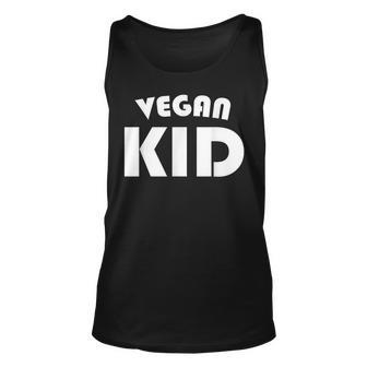 Vegan Kid Cute Funny Gift Animal Pet Lover Unisex Tank Top | Mazezy