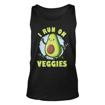 Vegan Marathon Running Run On Veggies Vegan Unisex Tank Top - Monsterry AU