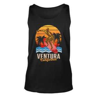 Ventura California Surfer Pride Vacation Travel Tourist Tank Top | Mazezy