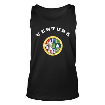 Ventura Coat Of Arms Flag Pride National Gift Souvenir Unisex Tank Top | Mazezy