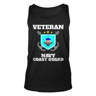 Veteran Navy Coast Guard Veteran Funny Gifts Unisex Tank Top | Mazezy
