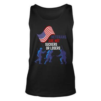Veteran Vets Day Are Not Suckers Or Losers 64 Veterans Unisex Tank Top - Monsterry