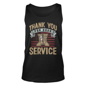 Veteran Vets Thank You For Your Service Veterans Day Veterans Unisex Tank Top - Monsterry
