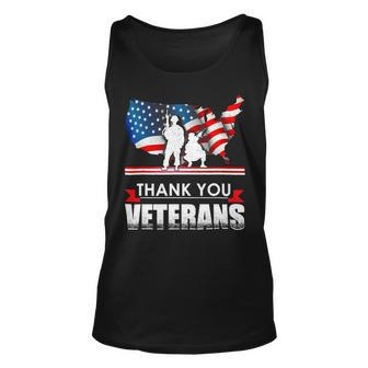 Veteran Vets Thank You Veterans American 280 Veterans Unisex Tank Top - Monsterry UK
