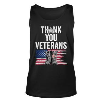 Veteran Vets Thank You Veterans Shirts Proud Veteran Day Dad Grandpa 344 Veterans Unisex Tank Top - Monsterry