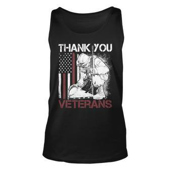 Veteran Vets Thank You Veterans Shirts Proud Veteran Day Dad Grandpa 355 Veterans Unisex Tank Top - Monsterry CA