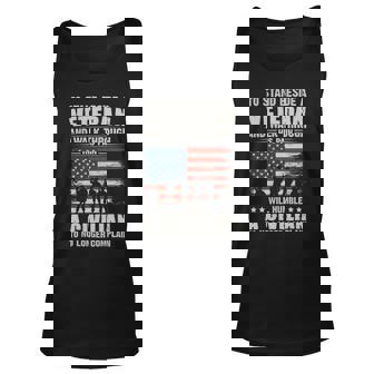 Veteran Vets To Stand Beside A Veteran And Walk Through His Pain Veterans Unisex Tank Top - Monsterry