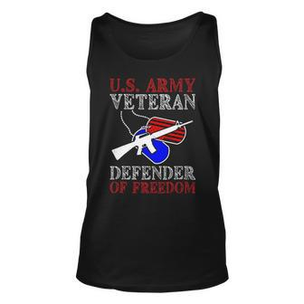 Veteran Vets Us Army Veteran Defender Of Freedom Fathers Veterans Day 5 Veterans Unisex Tank Top - Monsterry DE