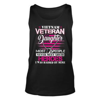 Veteran Vets Vietnam Veteran Daughter Raised By My Hero Veteran Day 97 Veterans Unisex Tank Top - Monsterry UK