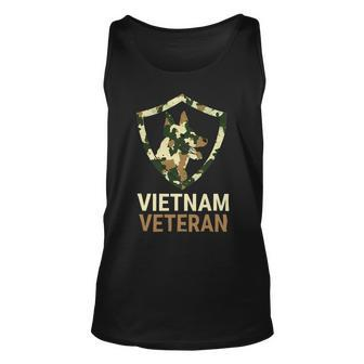 Veteran Vets Vietnam Veteran Dog Handler K9 Veterans Unisex Tank Top - Monsterry UK