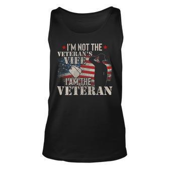 Veteran Vets Womens Im Not The Veterans Wife I Am The Veteran Us Army Veterans Unisex Tank Top - Monsterry AU