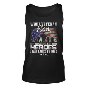 Veteran Vets Wwii Veteran Son Most People Never Meet Their Heroes 1 Veterans Unisex Tank Top - Monsterry