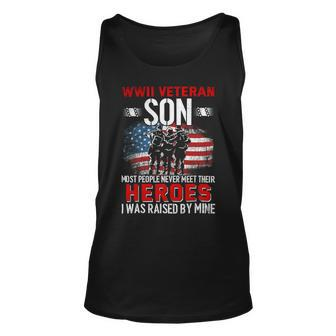 Veteran Vets Wwii Veteran Son Most People Never Meet Their Heroes 8 Veterans Unisex Tank Top - Monsterry