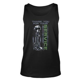 Veterans Day Thank You For Your Service 45 Unisex Tank Top - Monsterry UK