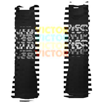 Victor Name Unisex Tank Top | Mazezy