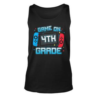 Video Game On 4Th Grade Gamer Back To School Student Kids Unisex Tank Top | Mazezy