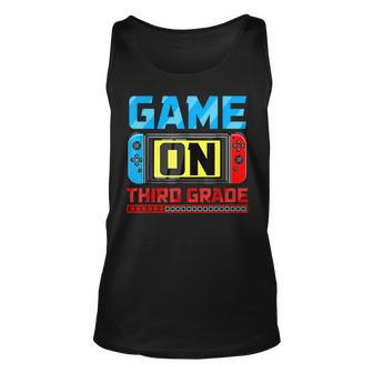 Video Game On Third Grade Gamer Back To School First Day Unisex Tank Top | Mazezy