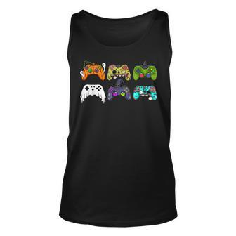 Video Gaming Controllers Game Halloween Gamer Boys Tank Top - Seseable