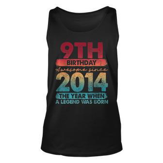 Vintage 2014 9 Year Old Limited Edition 9Th Birthday Tank Top - Seseable