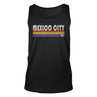 Vintage 80S Style Mexico City Mx Gay Pride Month Unisex Tank Top | Mazezy