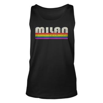 Vintage 80S Style Milan Gay Pride Month Unisex Tank Top | Mazezy