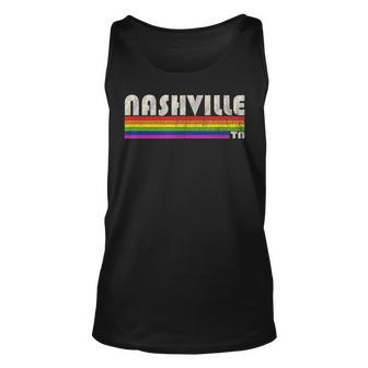 Vintage 80S Style Nashville Tn Gay Pride Month Unisex Tank Top | Mazezy