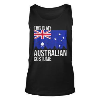 Vintage This Is My Australian Flag Costume For Halloween Halloween Tank Top | Mazezy