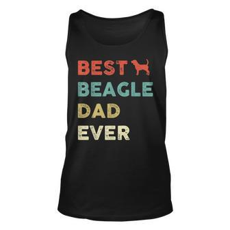 Vintage Best Beagle Dad Ever Beagle Gift Men Unisex Tank Top | Mazezy