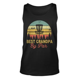 Vintage Best Grandpa By Par Disc Golf Dad Fathers Papa Tank Top | Mazezy