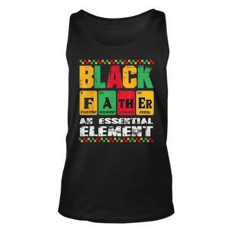 Vintage Black Father An Essential Element Junenth Dad Day Unisex Tank Top | Mazezy