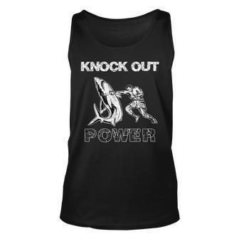 Vintage Boxer Man Knock Out Power Best Boxing Kickboxing Unisex Tank Top | Mazezy