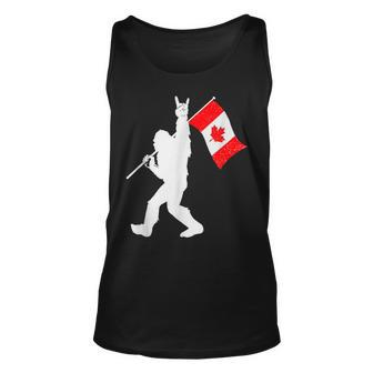 Vintage Canadian Bigfoot And Rock'n Roll Canada Day Tank Top - Seseable