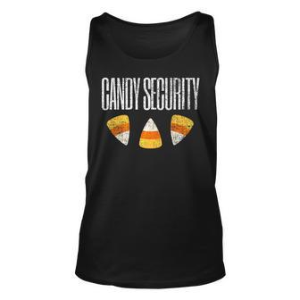 Vintage Candy Security Halloween Candy Corn Halloween Tank Top | Mazezy