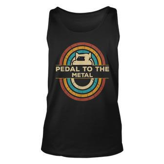 Vintage Distressed Quote Sewing Machine Lover For Sew Lovers Tank Top | Mazezy