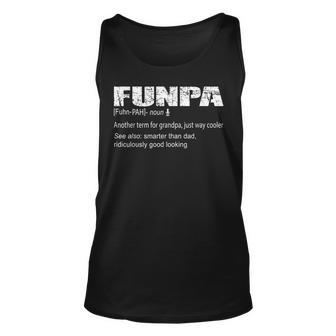 Vintage Funpa Grandpa Definition Funpa Tank Top | Mazezy