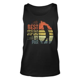 Vintage Golfing Best Step Dad By Par Golf Lovers Fathers Day Tank Top | Mazezy