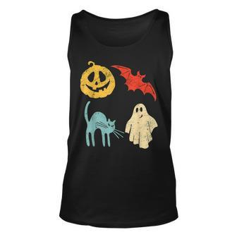 Vintage Halloween Icons Halloween Funny Gifts Unisex Tank Top | Mazezy